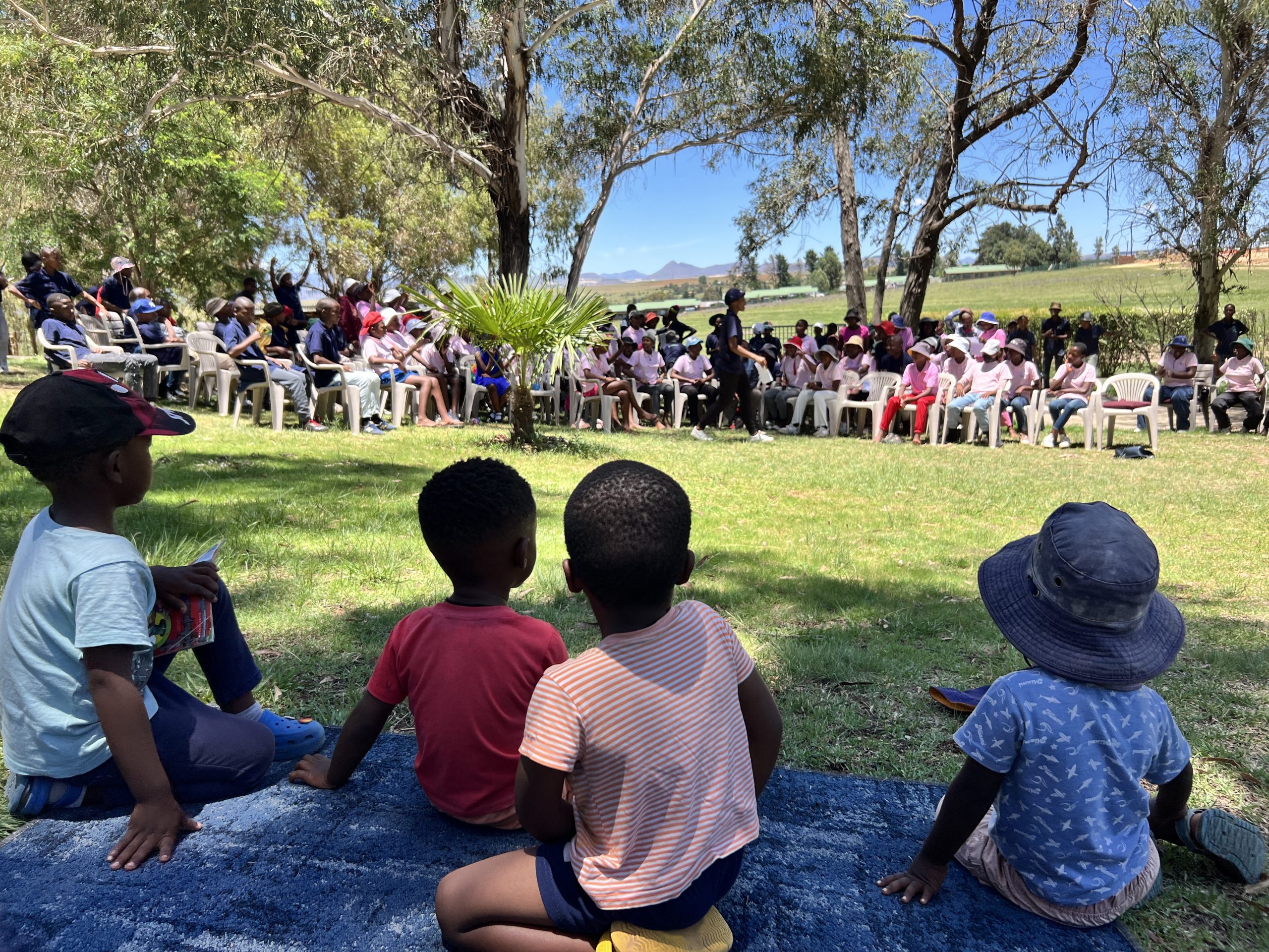 Hlotse centre p4g graduation, activities on grass