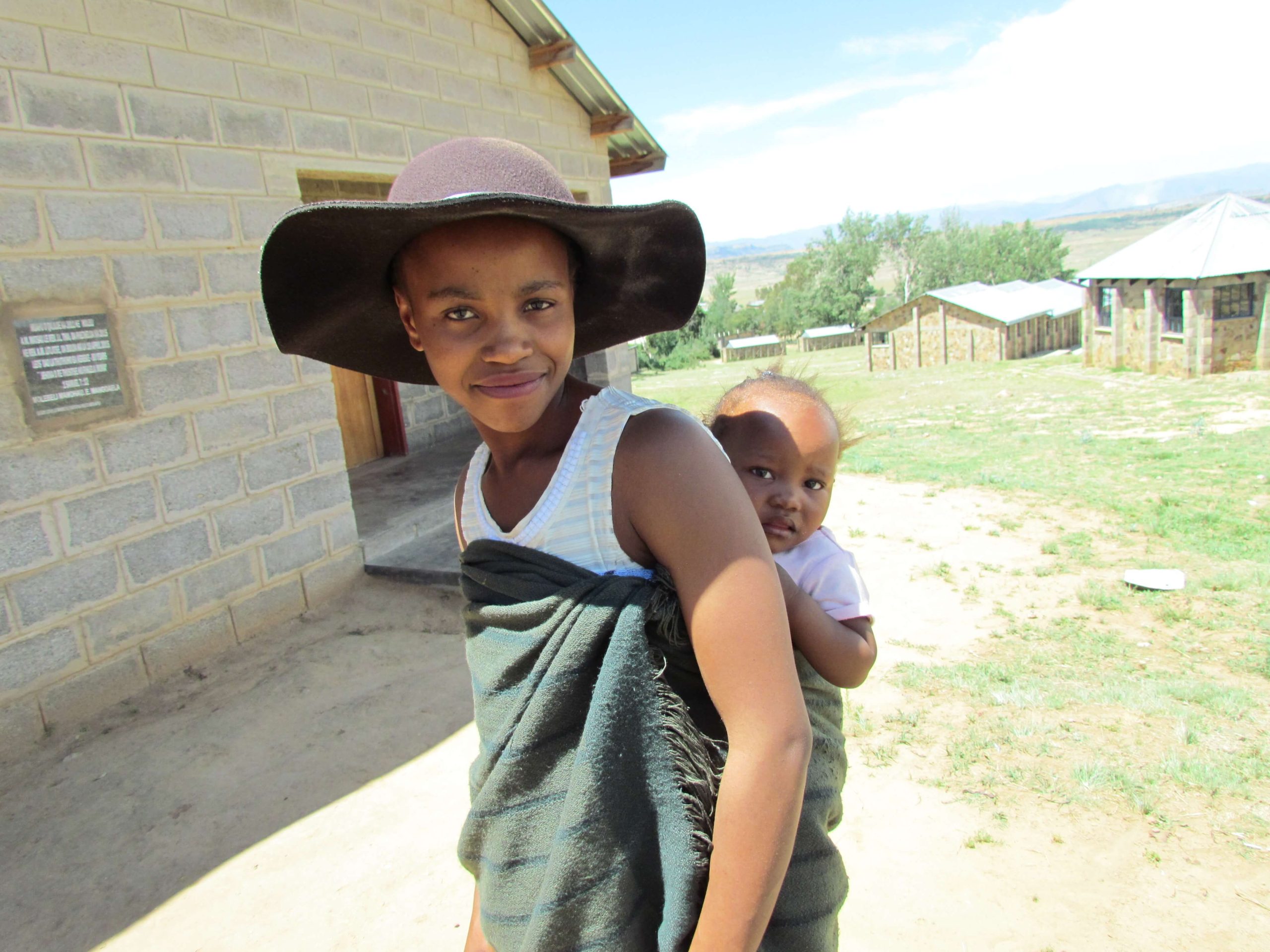 young mothers with their small children