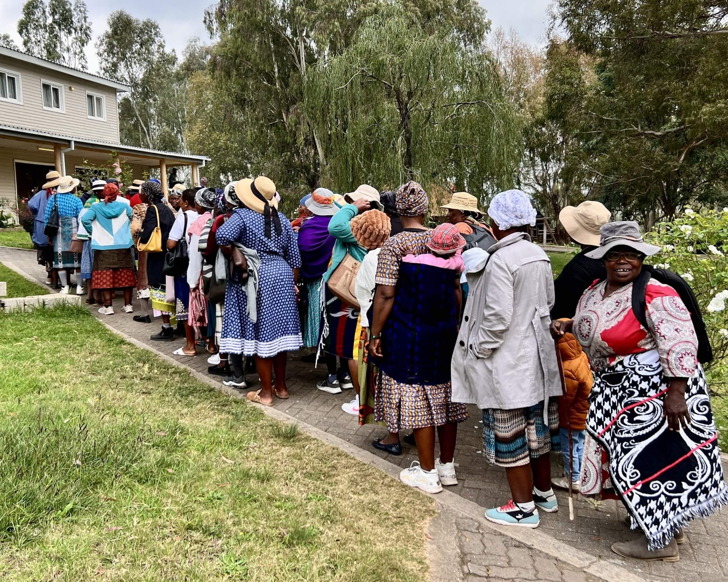 grandmothers in Lesotho having a conversation about grief