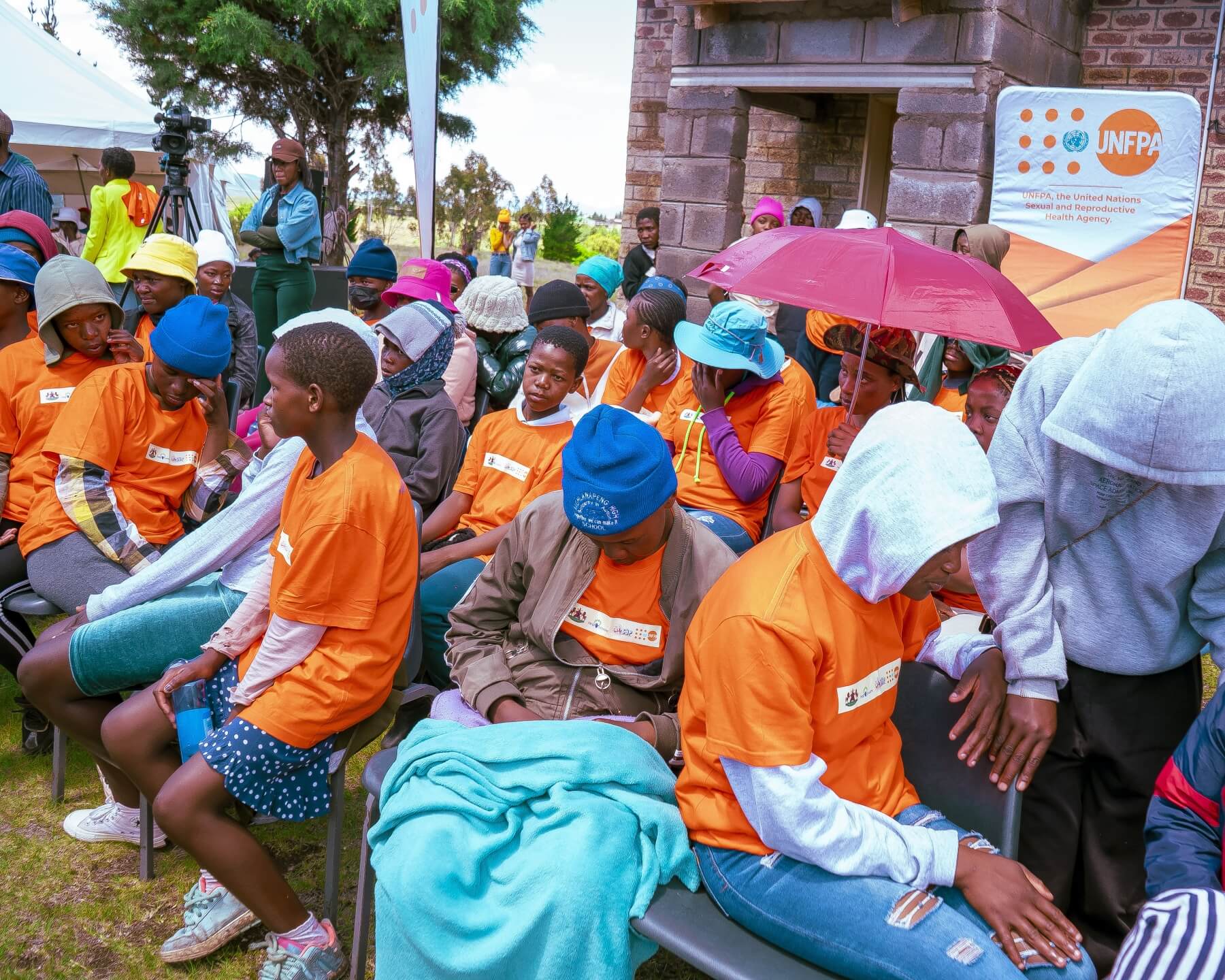 grandmothers in Lesotho having a conversation about grief