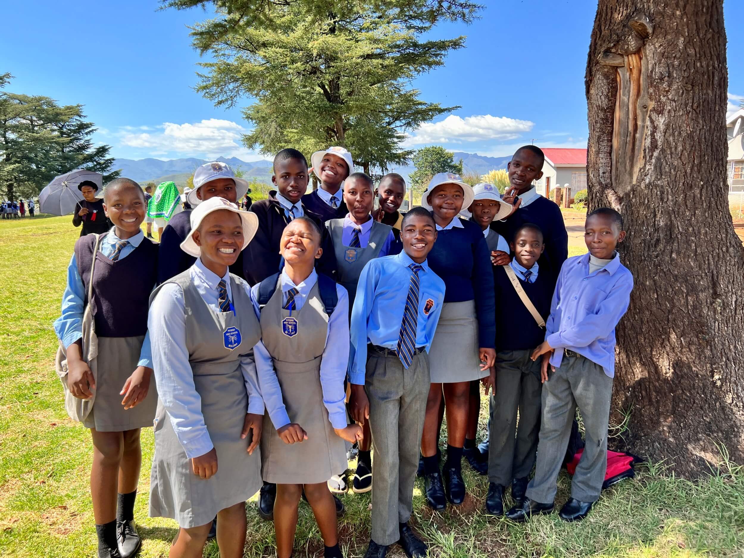 grandmothers in Lesotho having a conversation about grief